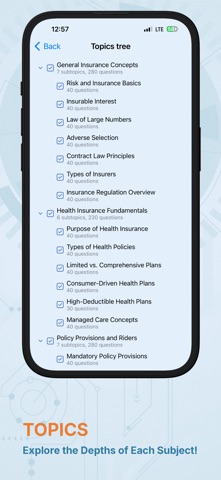 Health Insurance License Prep iPhone screenshot