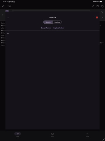 SearchReplacePro2 iPad screenshot