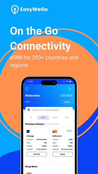 EasyWeGo: eSIM, Ride, Pay! Screenshot