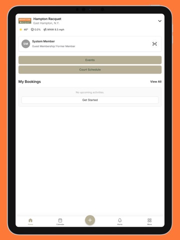Hampton Racquet CourtReserve iPad screenshot