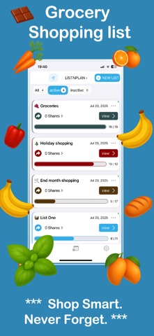 Shoppe List app - ListnPlan Screenshot 1 of 4