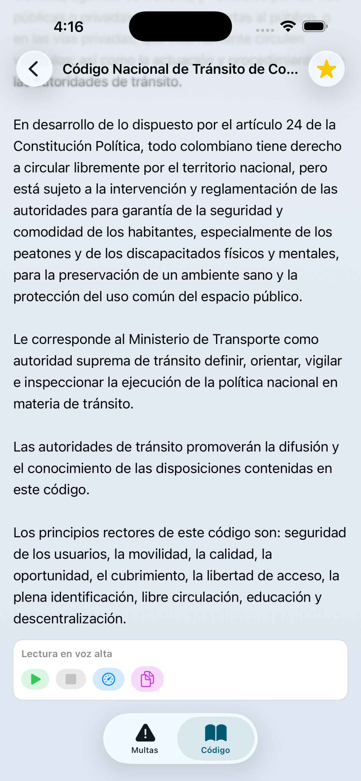 Código de Tránsito Colombia