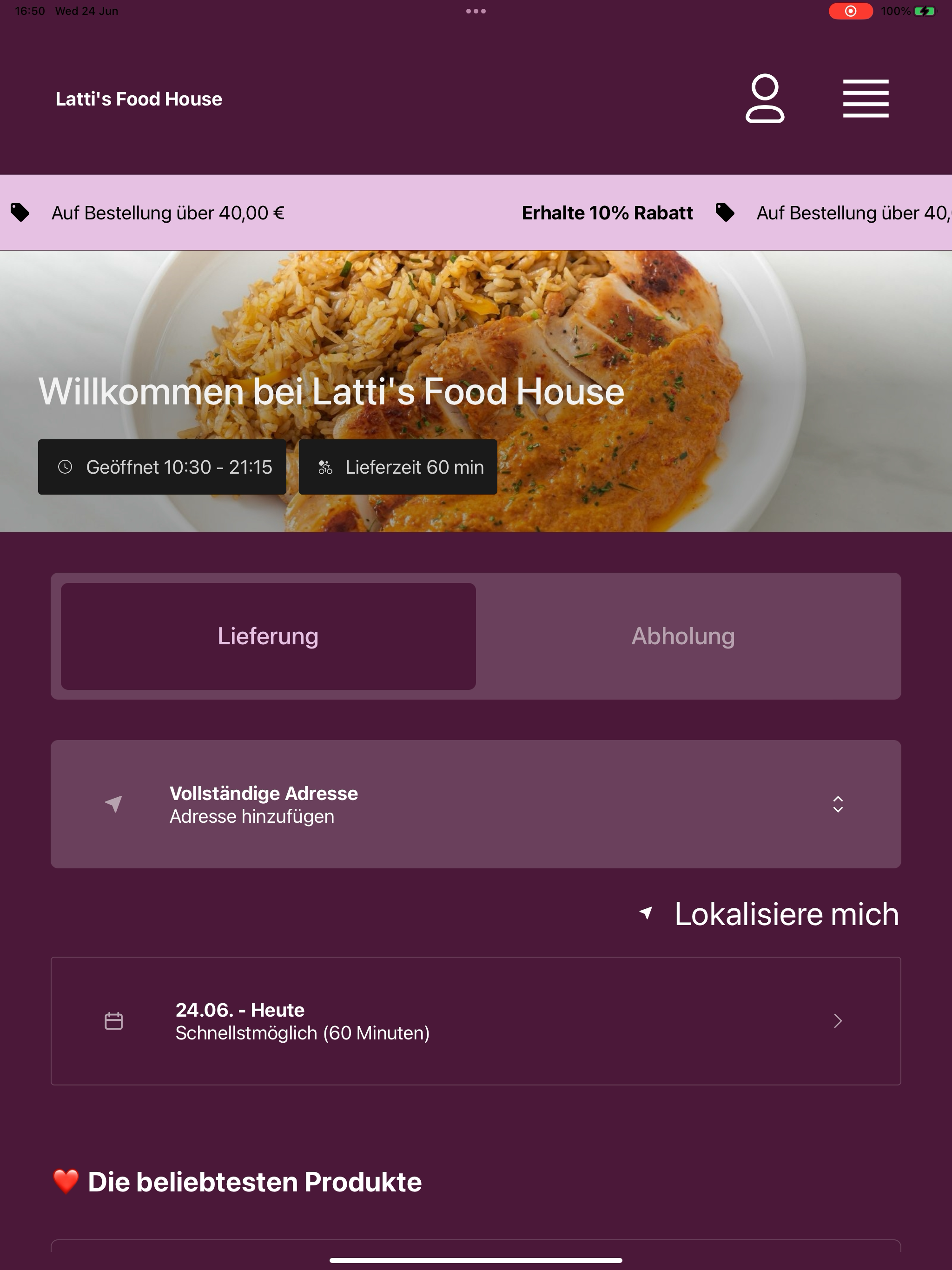 Latti's Food House screenshot 5
