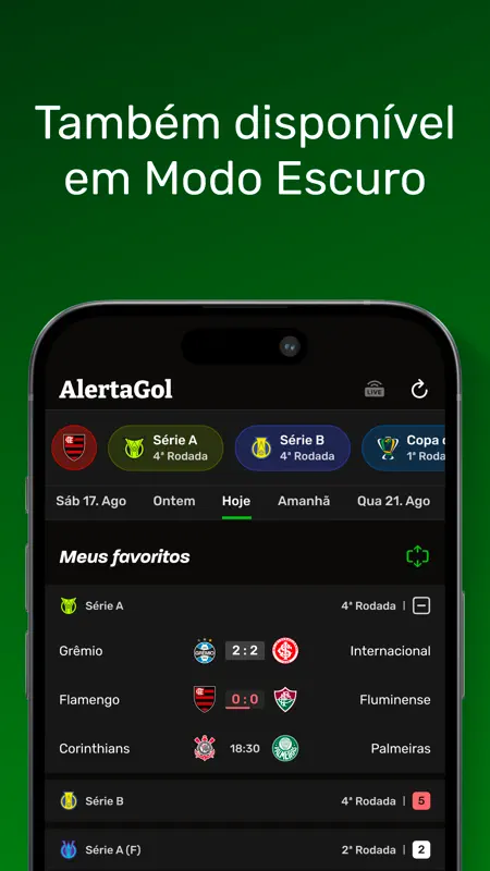 AlertaGol - Placar de Futebol screenshot 9 of 9
