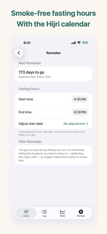 Nasma: Quit Smoking + Shisha iPhone screenshot