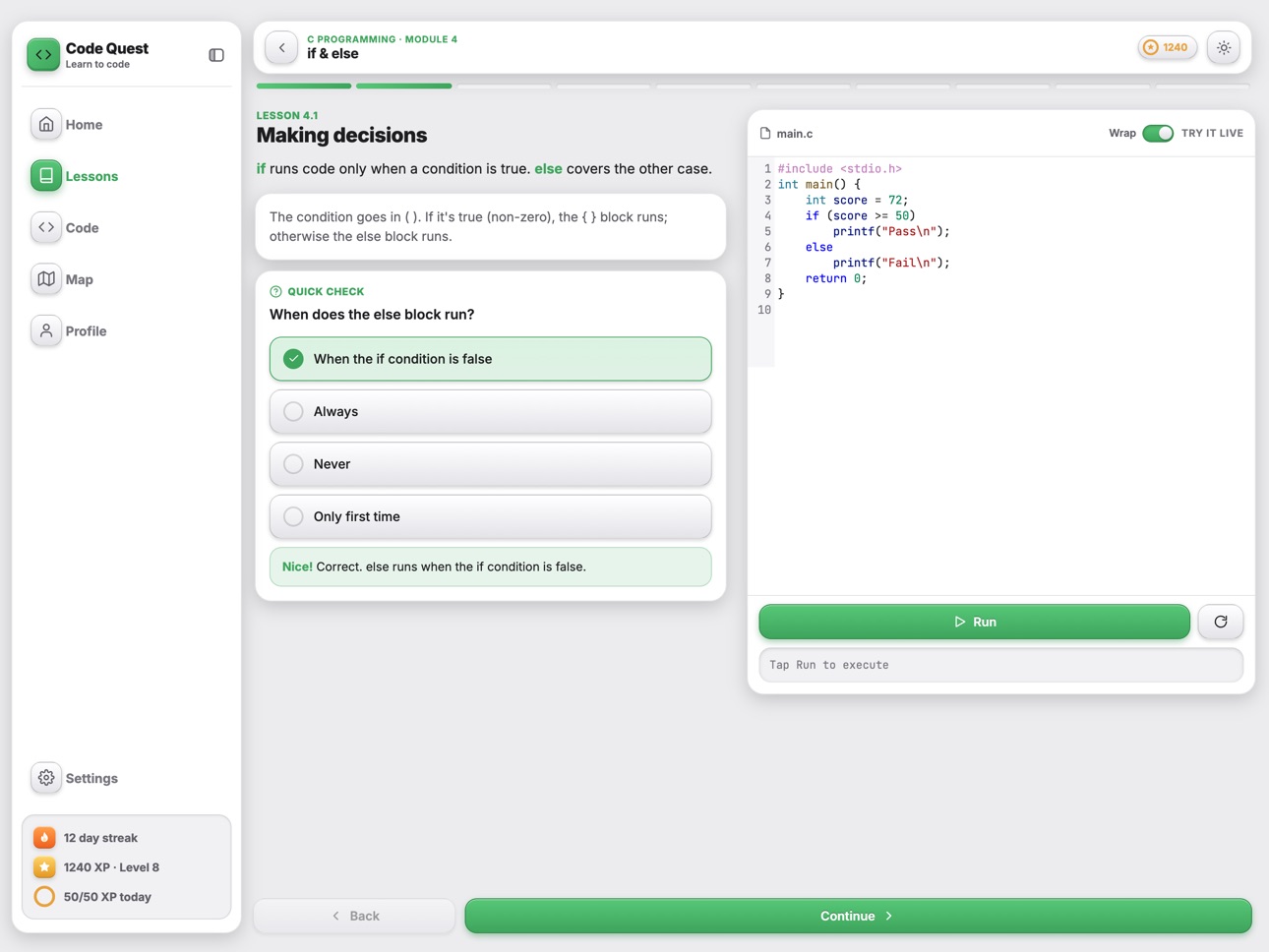 Screenshot 9 of Code Quest Pro