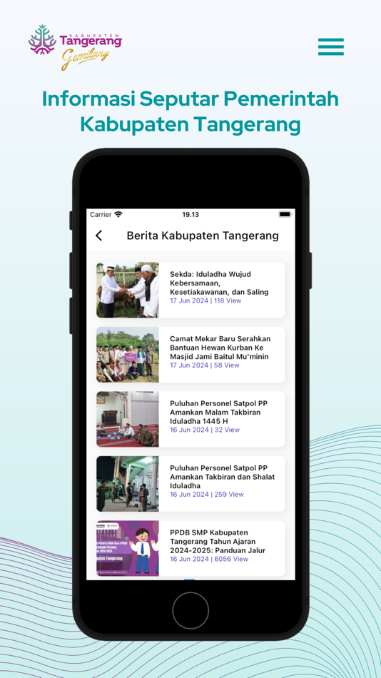#7. Tangerang Gemilang (iOS) Podle: DINAS KOMUNIKASI DAN INFORMATIKA KABUPATEN TANGERANG