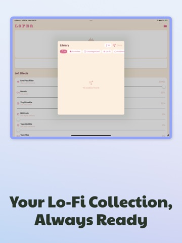 Lofer iPad screenshot