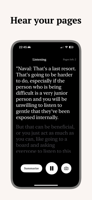 Pagee - Text to Speech Reader Screenshot 2 of 3