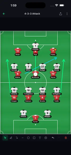 Soccer Board - Manage tactics screenshot 1