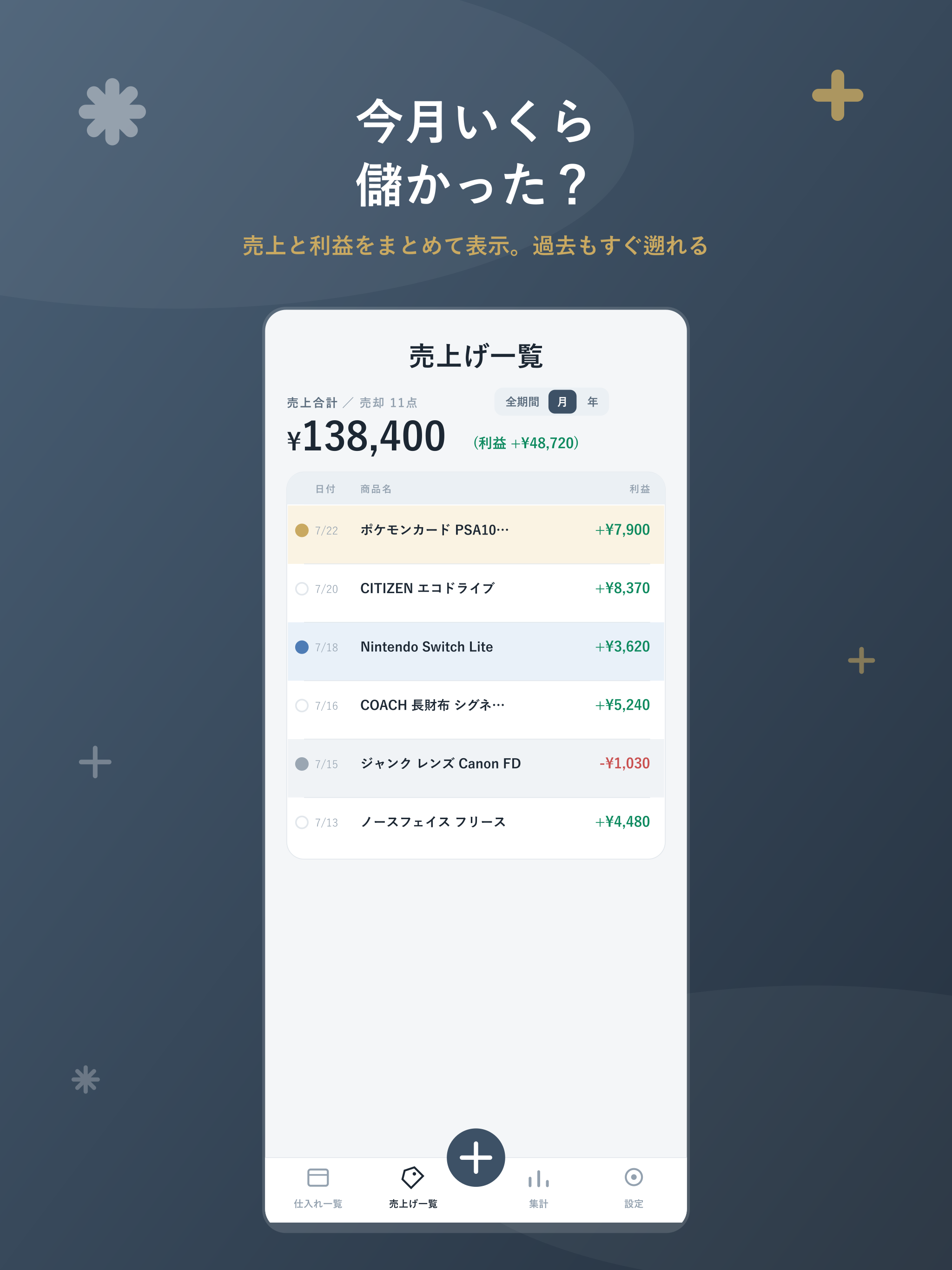 せどり帳 - 仕入れと売却の利益管理 screenshot 11