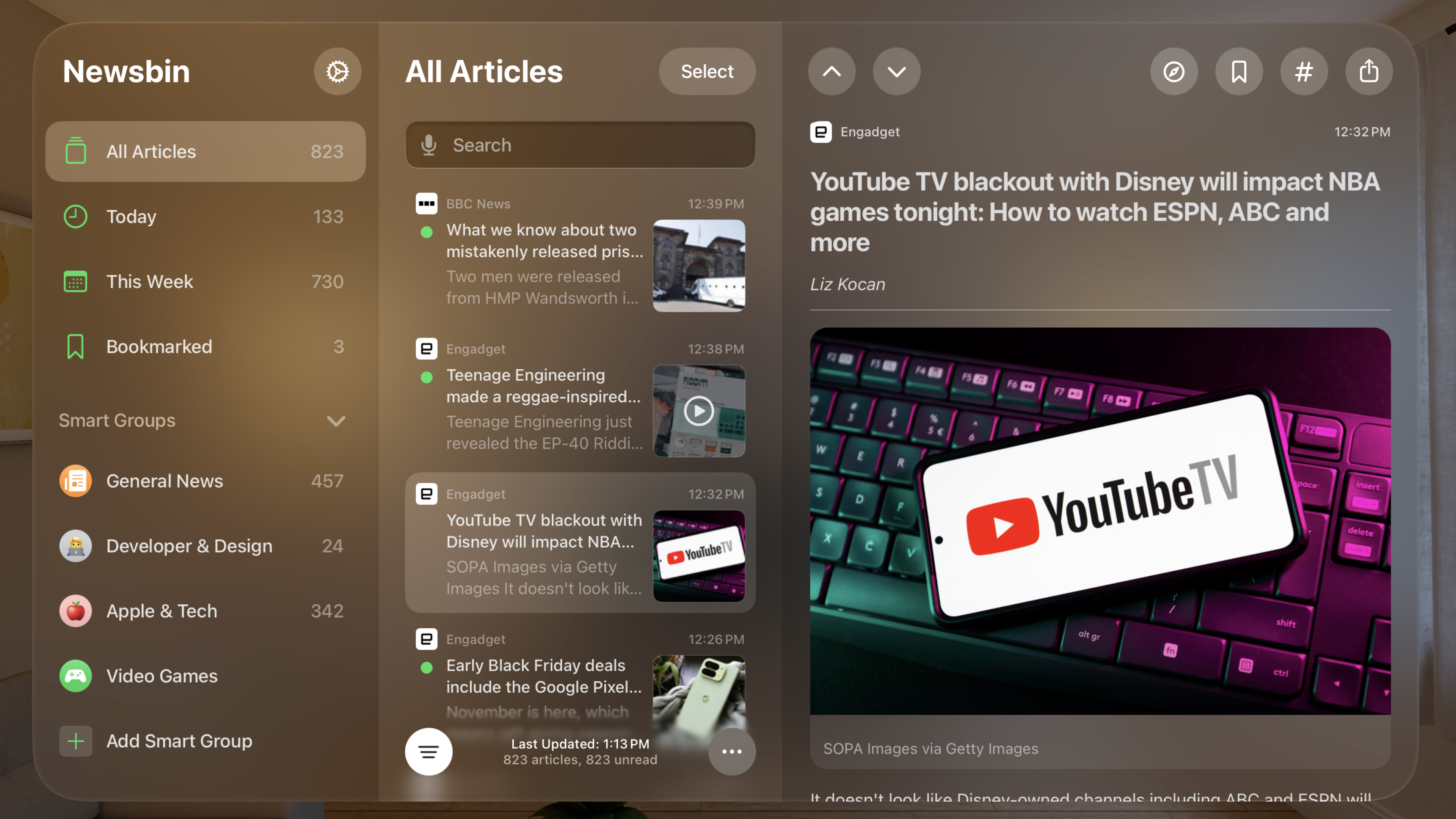 Newsbin: RSS Feed Reader screenshot 32