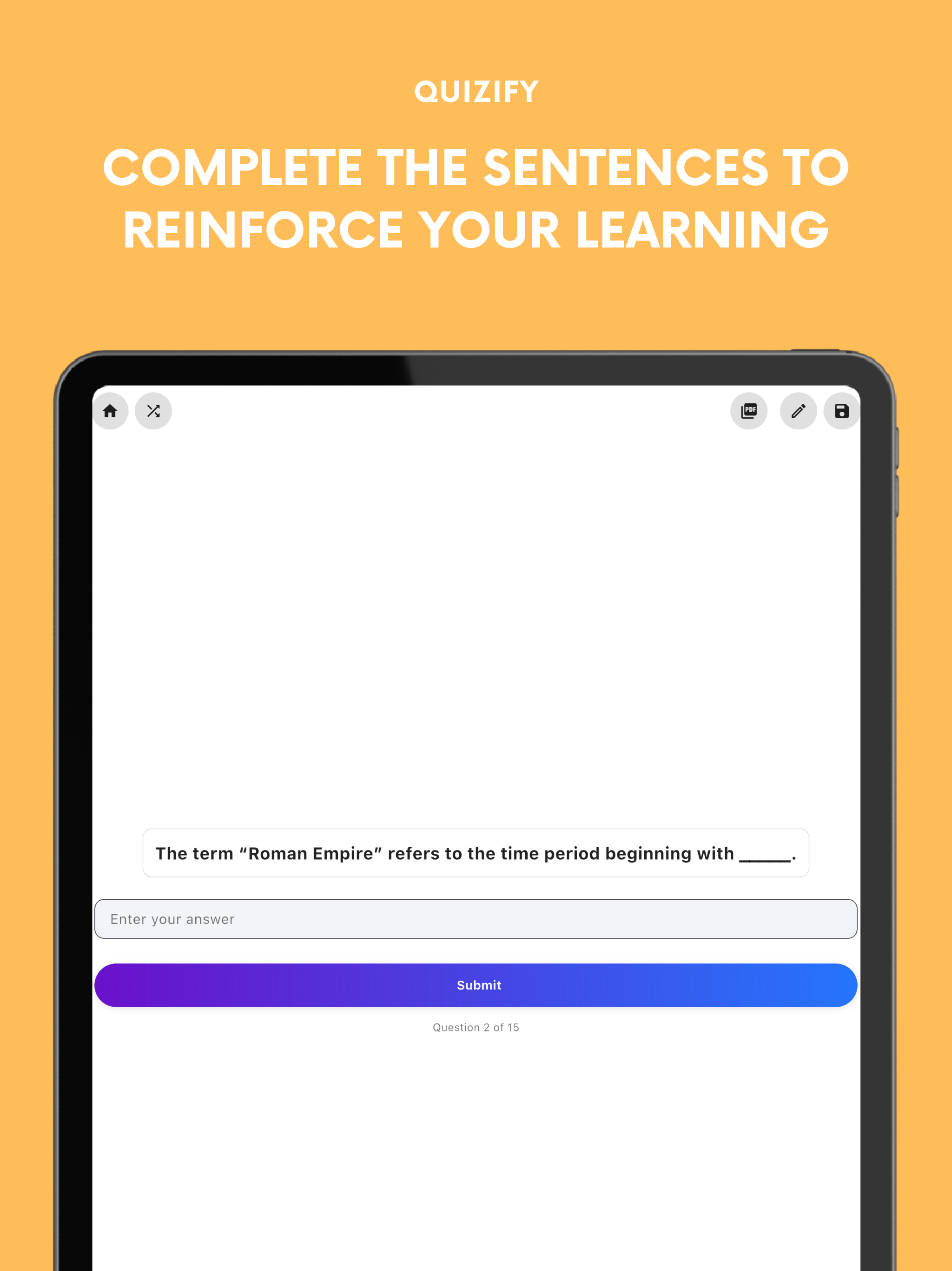 Quizify – Flashcards Summaries