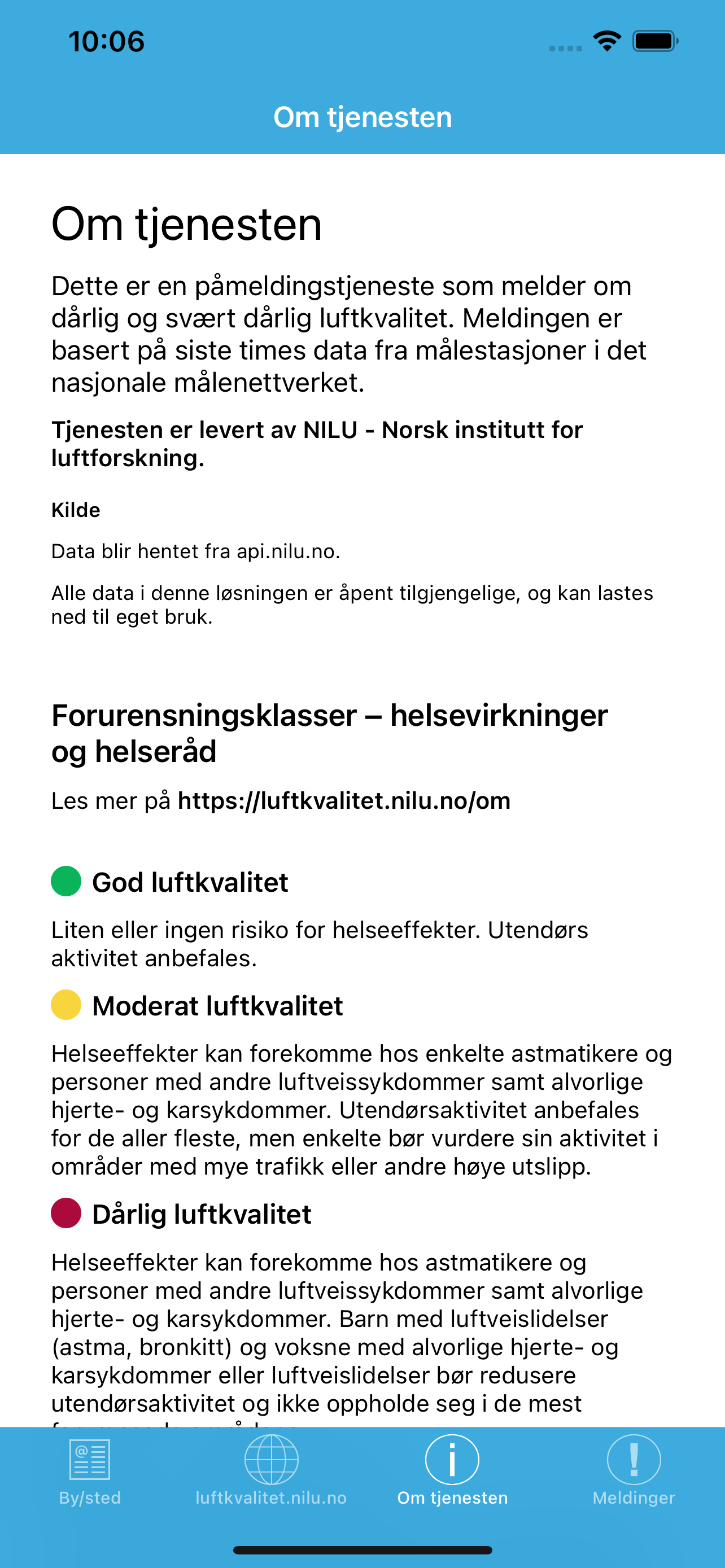 VarselLuftNå