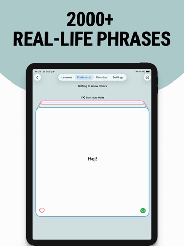 Learn Swedish - Lentil iPad screenshot