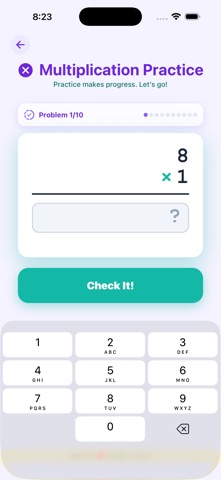 Multiplication Practice Cards Screenshot 4 of 4
