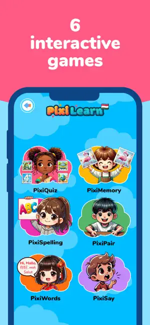 PixiLearn Hungarian FlashCards screenshot 4