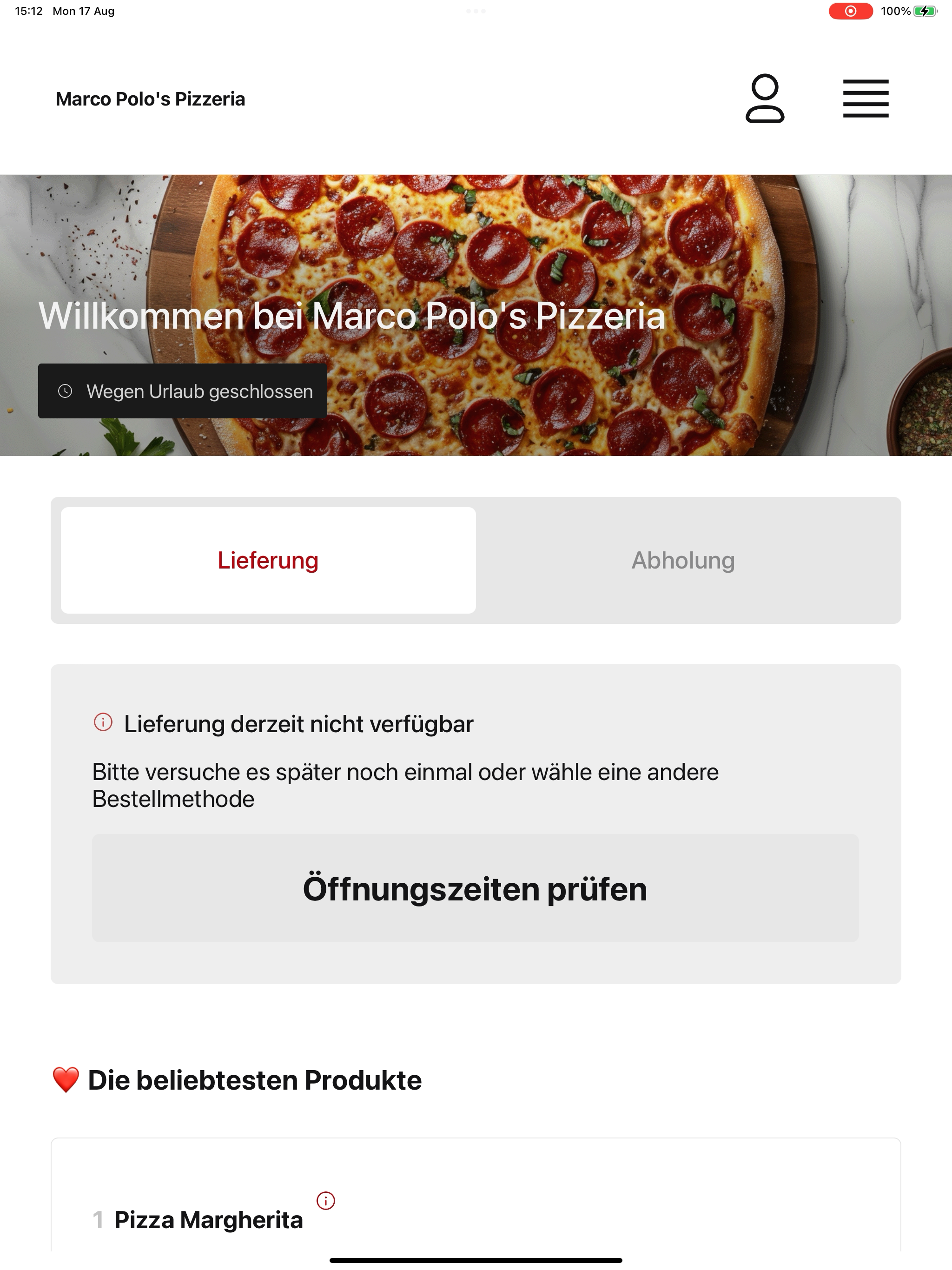 Marco Polo's Pizzeria DE screenshot 14