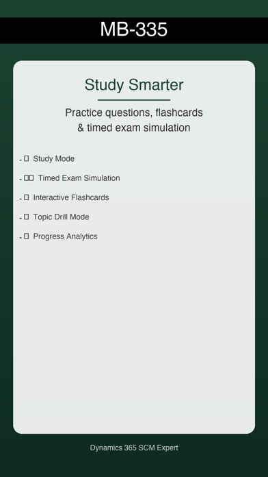 Screenshot #2 pour MB-335 D365 SCM Expert Prep