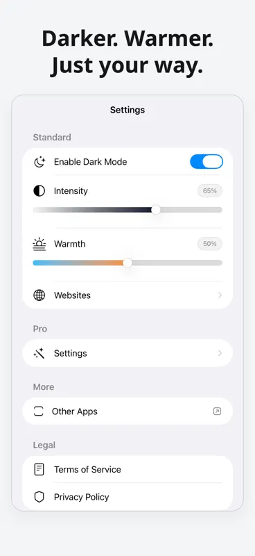 DarkMode | Web screenshot 2 of 5
