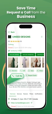 CREED Muslim Commerce Platform screenshot