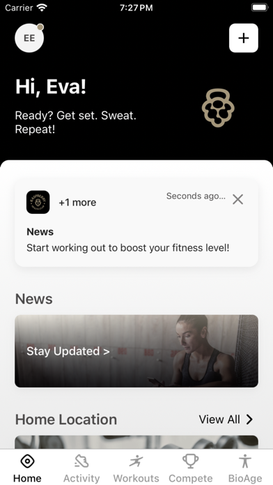 Raspberry Health Club Screenshot