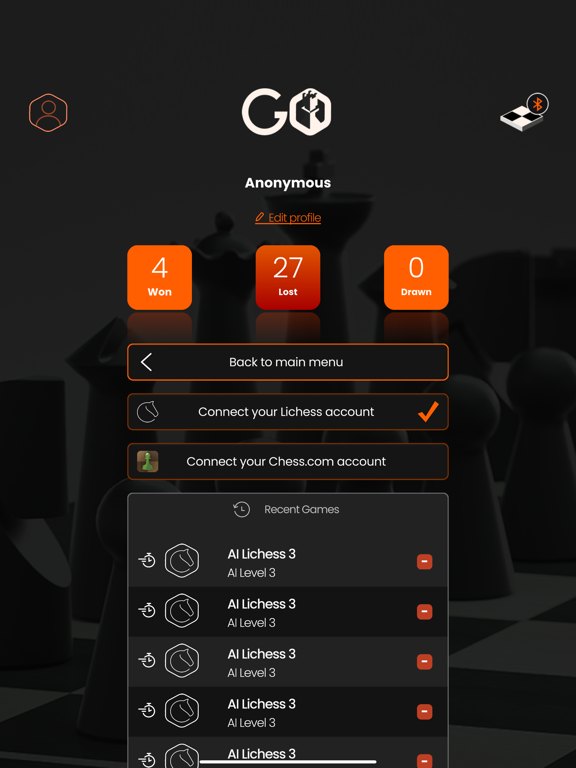 GoChess™ iPad screenshot