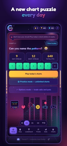 Chartly: Daily Pattern Game screenshot 1