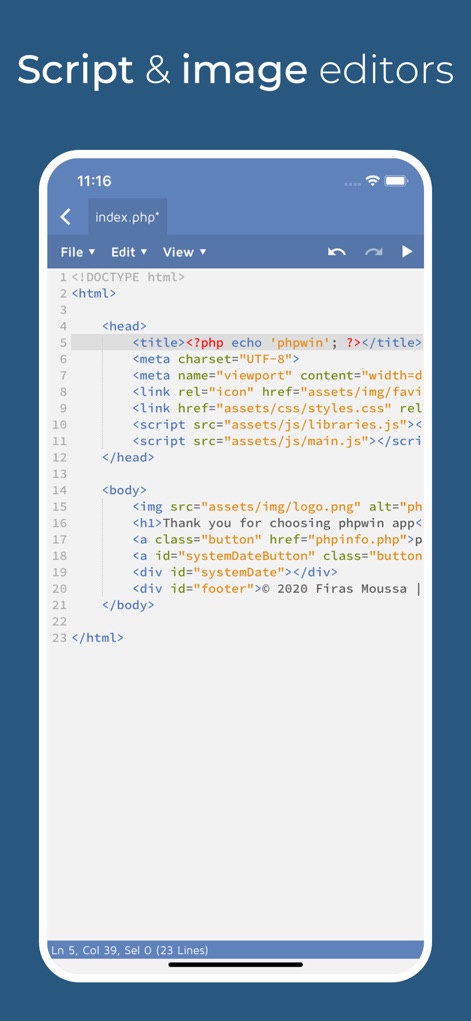 phpwin - Developer Tools App | MWM