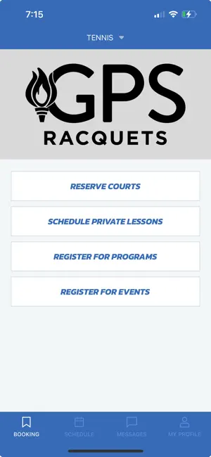 GPS Racquets screenshot 2