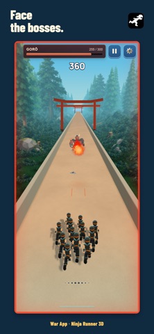 War App : Ninja Runner 3D screenshot 2