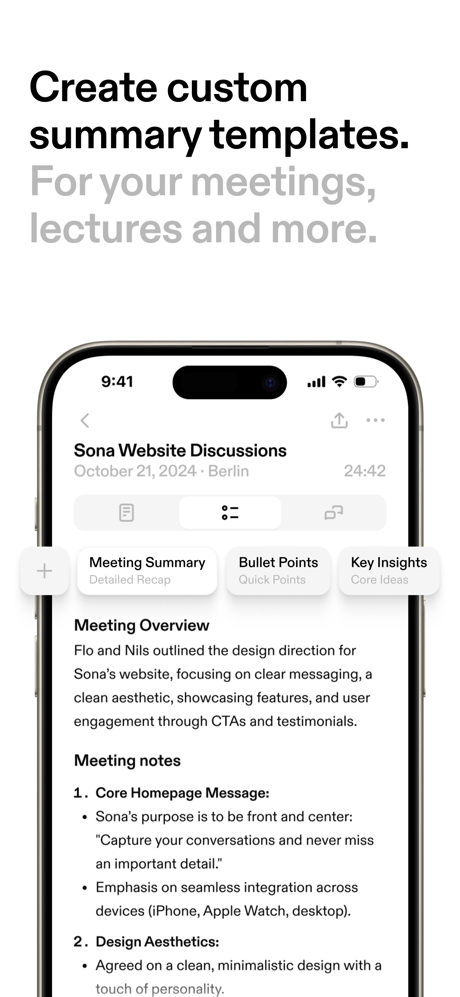 Sona Insight: Voice to Text AI screenshot 2