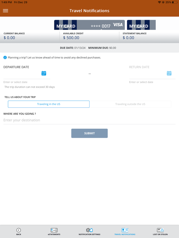 App screenshot