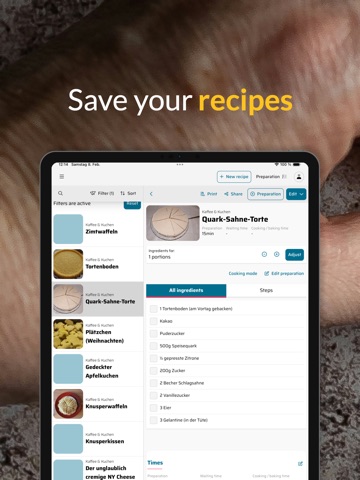Cookbook Manage & save recipes