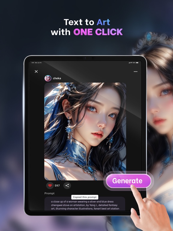 UniAI: AI Art Generator iPad screenshot 7 - Photo & Video app