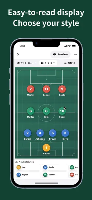Soccer Lineup: Starting XI screenshot 3