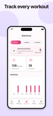 Female Fitness: Women Workout iPhone screenshot