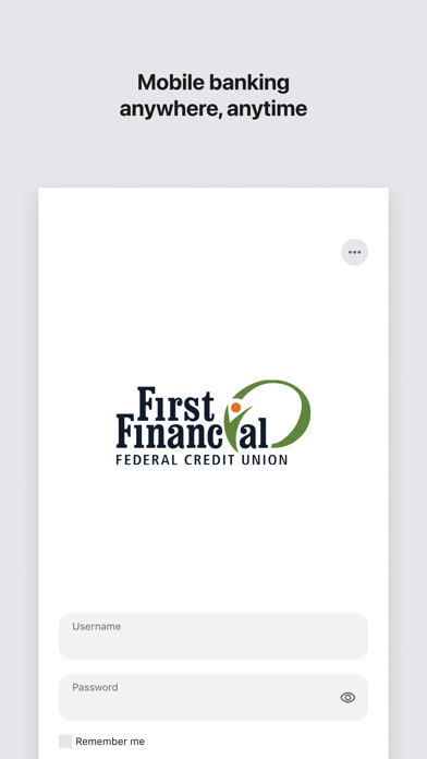 FirstFinancial Mobile Banking Screenshot
