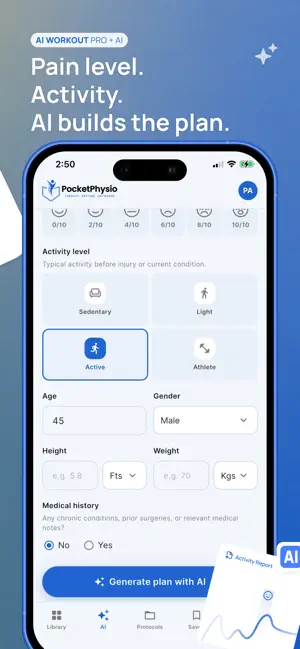 Pocket Physio: Exercise Plans screenshot 2