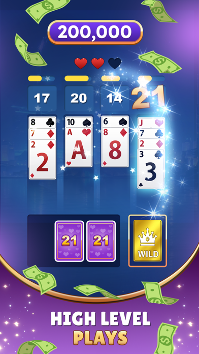 Skill Based Blackjack 21 Game Screenshot