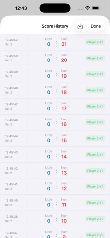 Score Badminton screenshot