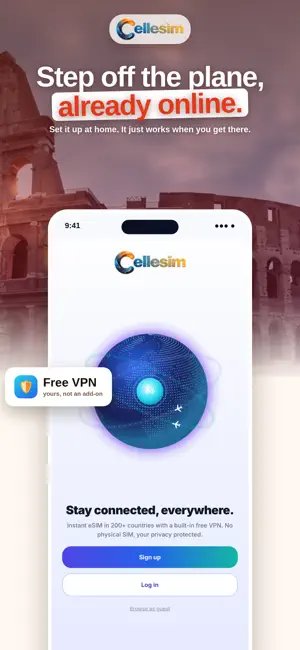 Cellesim: eSIM Internet screenshot 1