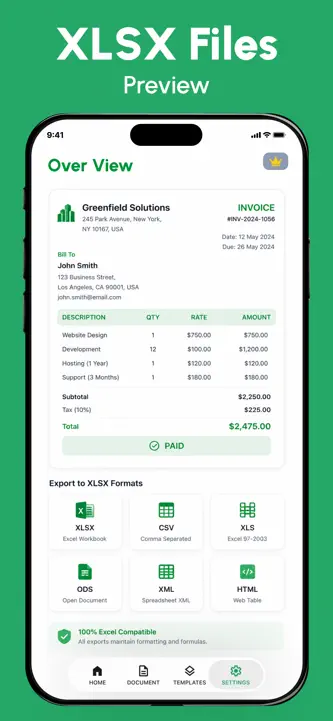 XLSX Spreadsheets Editor screenshot 4