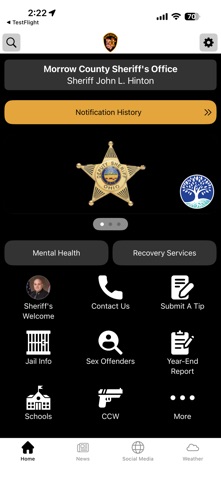 Morrow County Sheriff Ohio Screenshot 1 of 3
