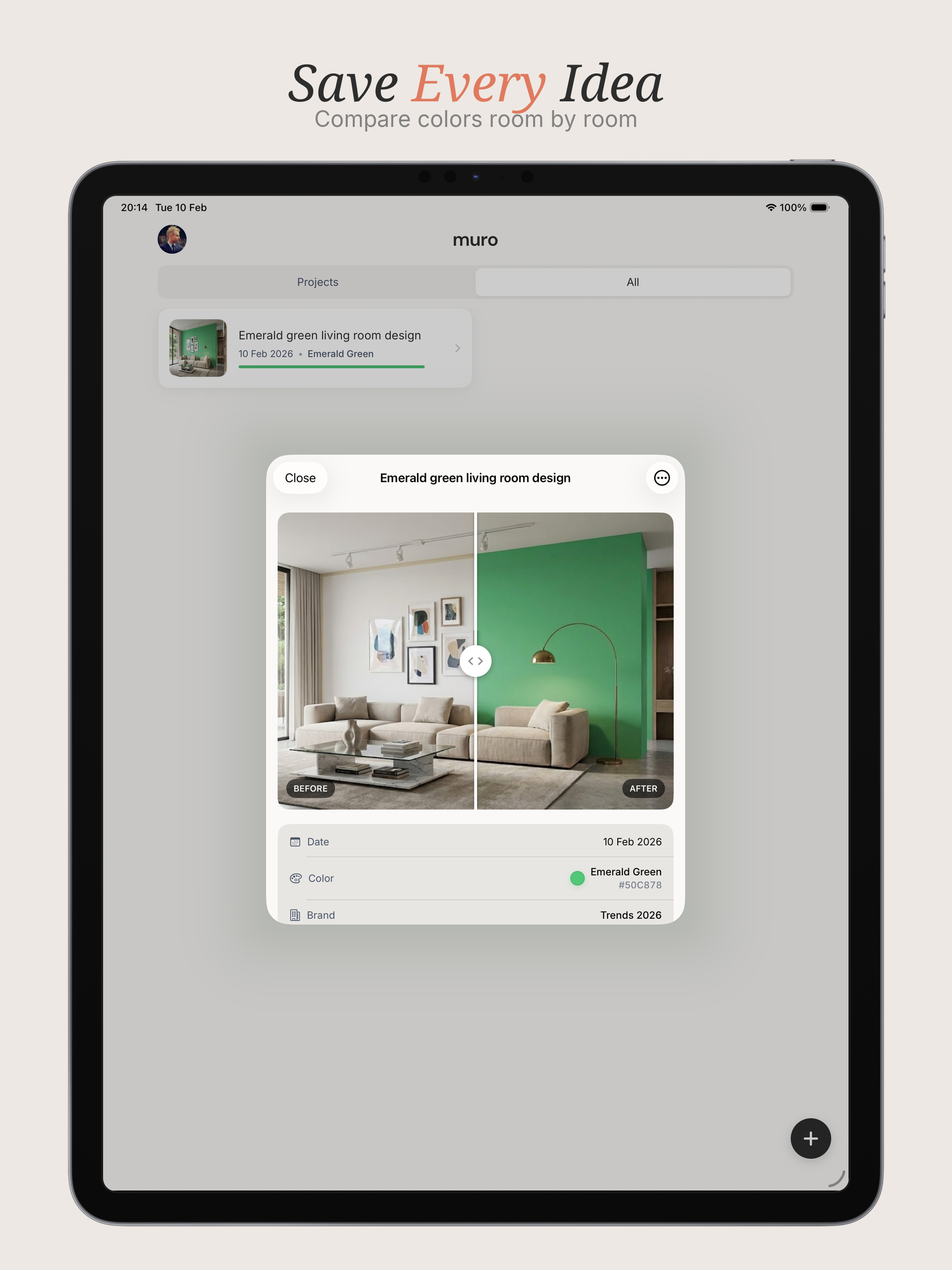 Muro: Visualize Any Wall Color