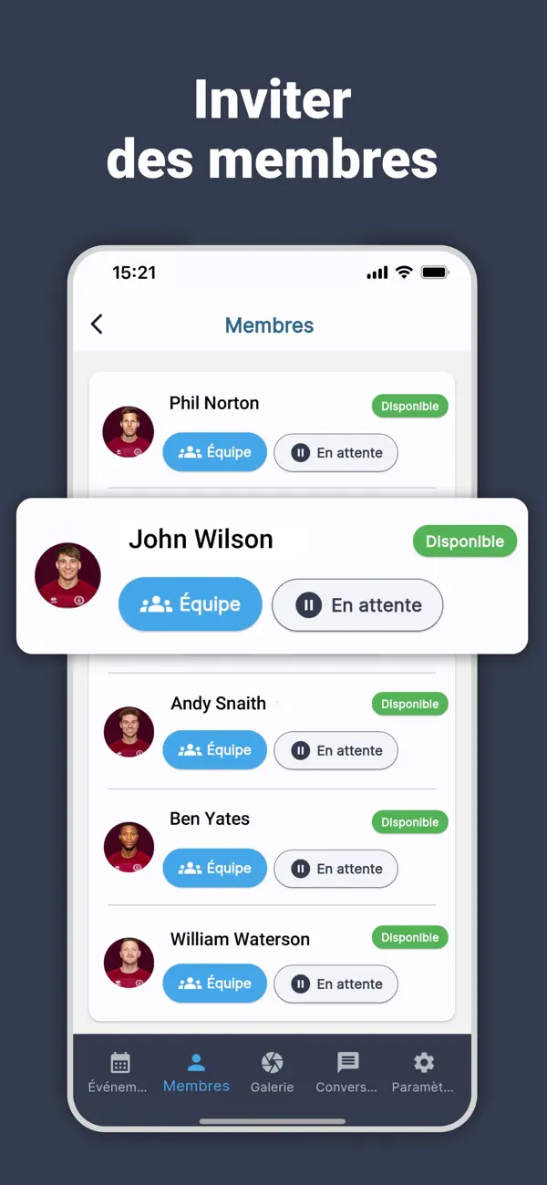Screenshot #3 pour Teamer - Équipe sportive App