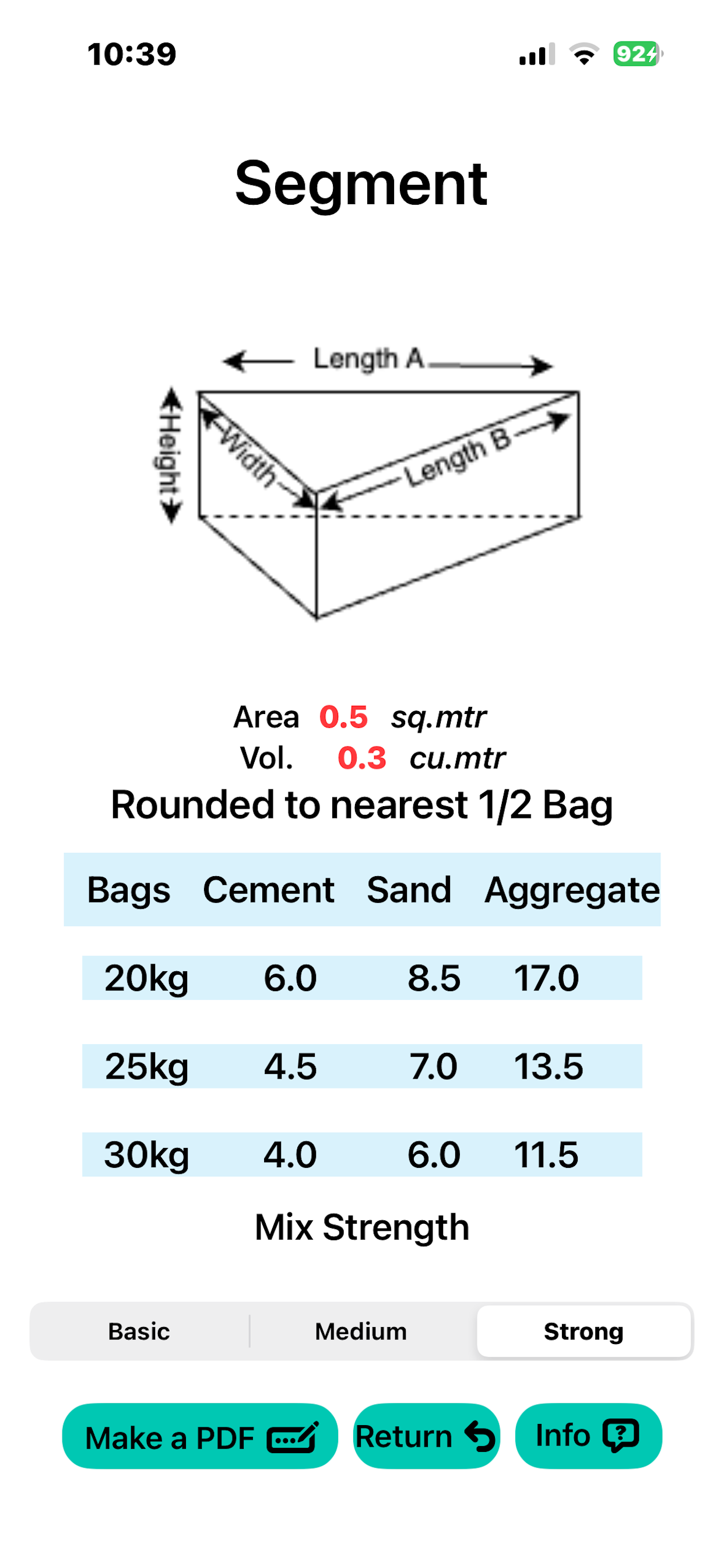 MixMatePro Concrete Calculator