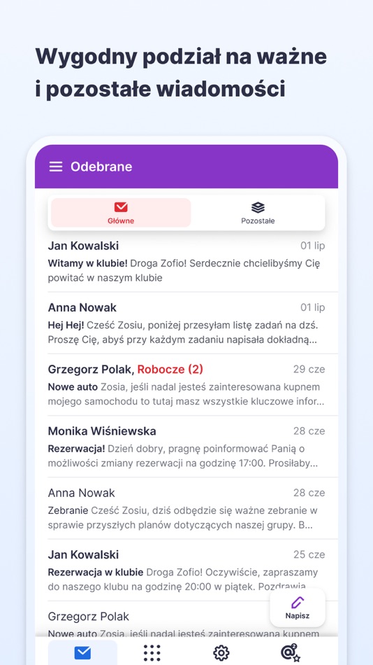#2. Poczta o2 (iOS) Podle: Wirtualna Polska