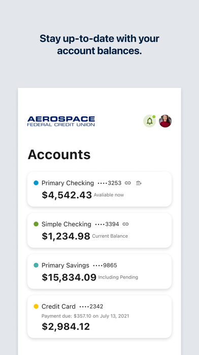Screenshot #2 pour AeroAccess Mobile Banking