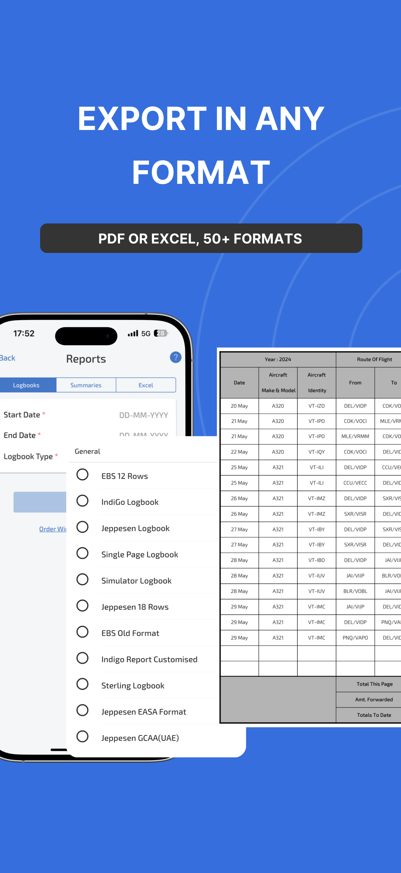 Wingman Pilot Logbook